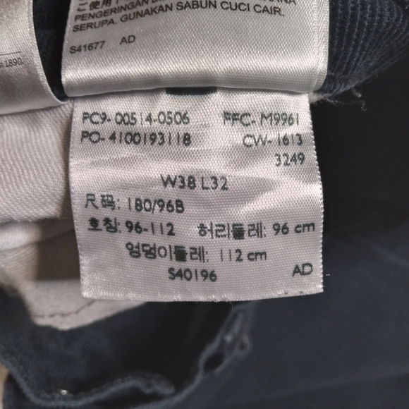 Rare* Corduroy Levi's Sz 38 Dark Blue - Picture 9 of 15
